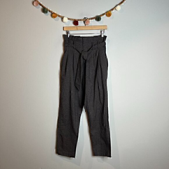 Lost + Wander high rise houndstooth paper bag pants - Picture 1 of 5